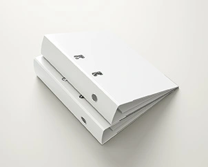 Zwei Aktenordner gestapelt