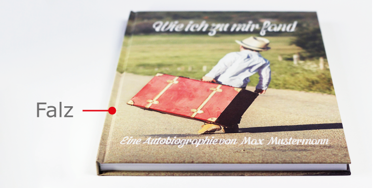 Falz bei der Hardcoverbindung Falz bei der Hardcoverbindung